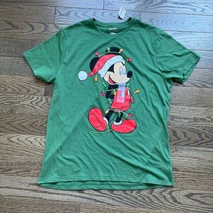 Disney Mickey Mouse Christmas Matching Gender-Neutral T-Shirt for Adult Size L